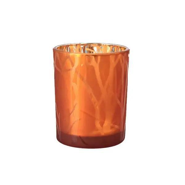 Duni Shimmer Rust Candleholder Glass 100 x 80mm