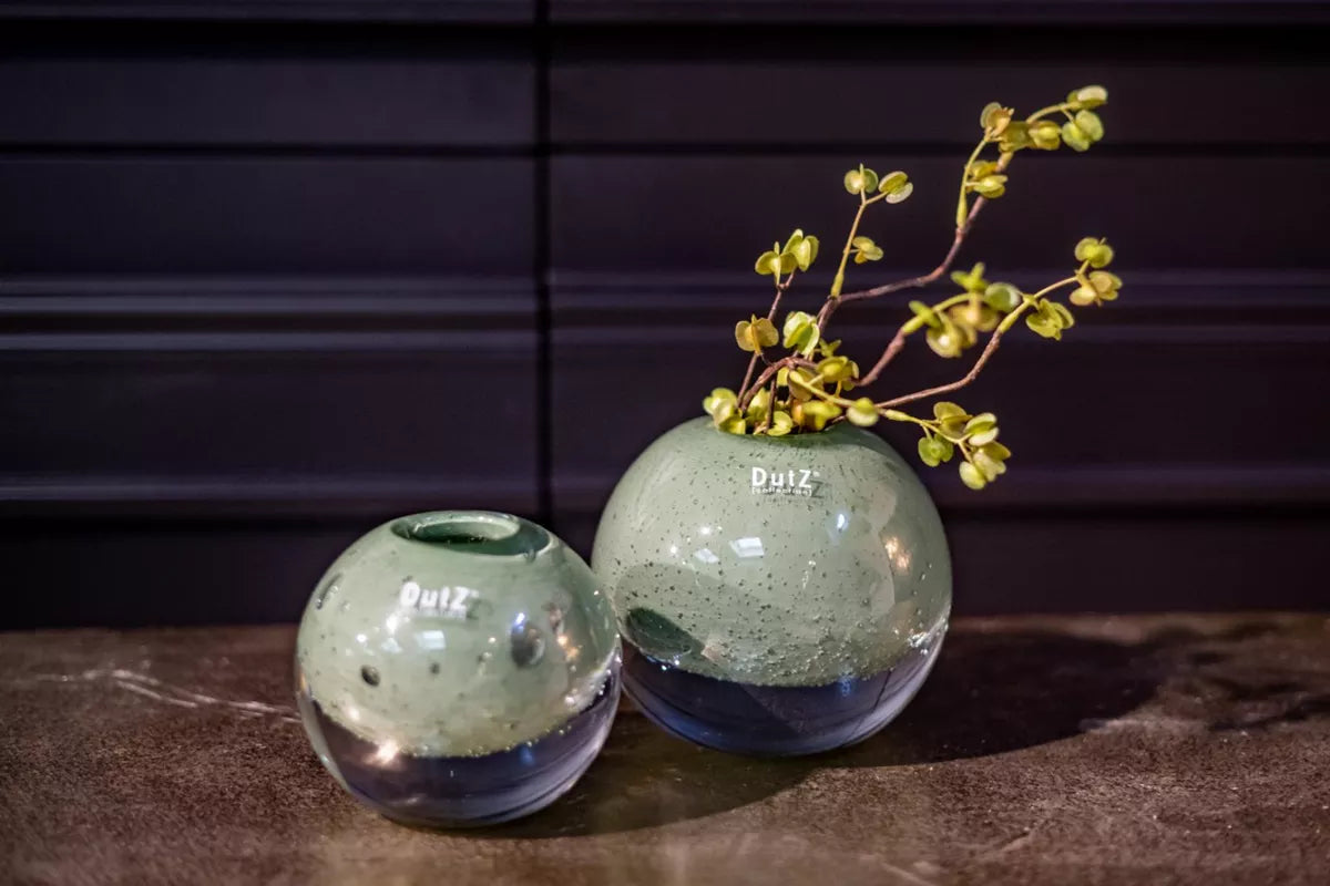BALL VASE KULA - Pistache Bubbles