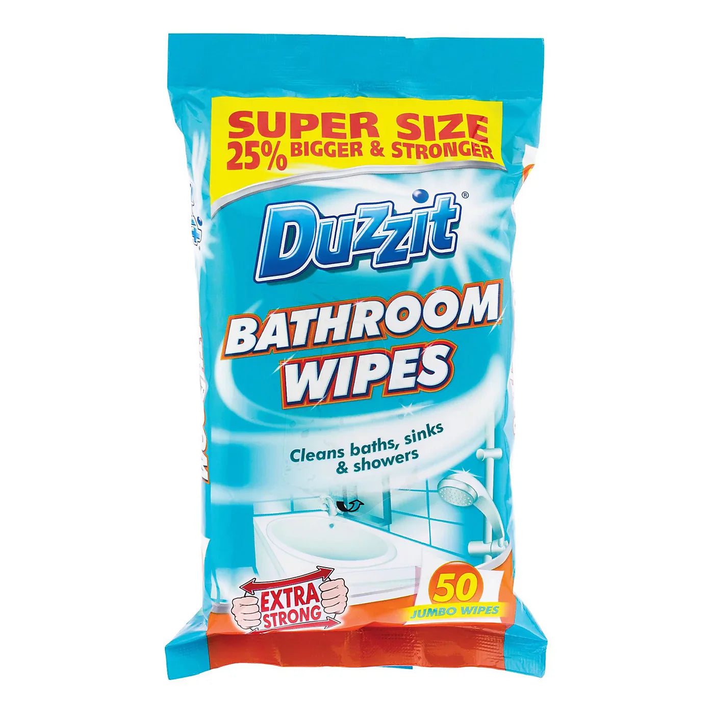 Duzzit Bathroom Cleaning Wipes 50 pk