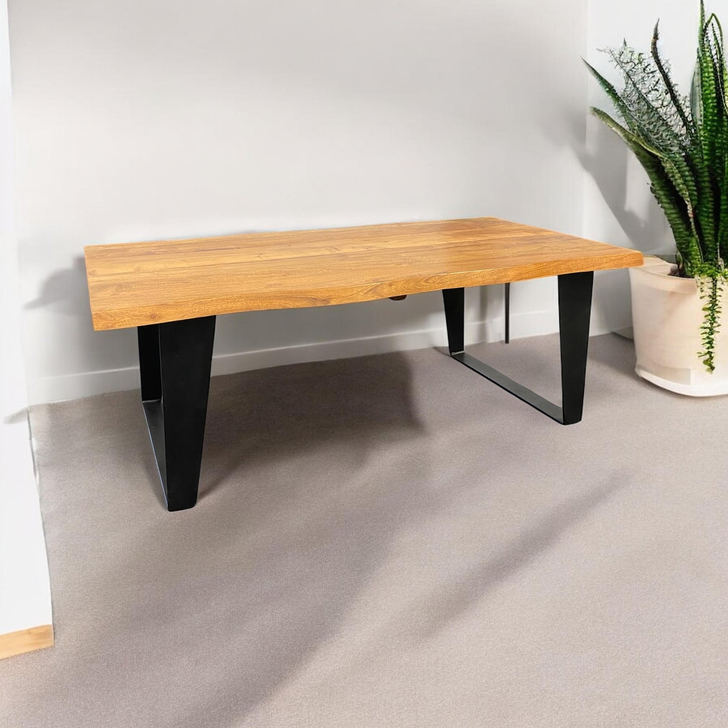 115CM WOODEN COFFEE TABLE