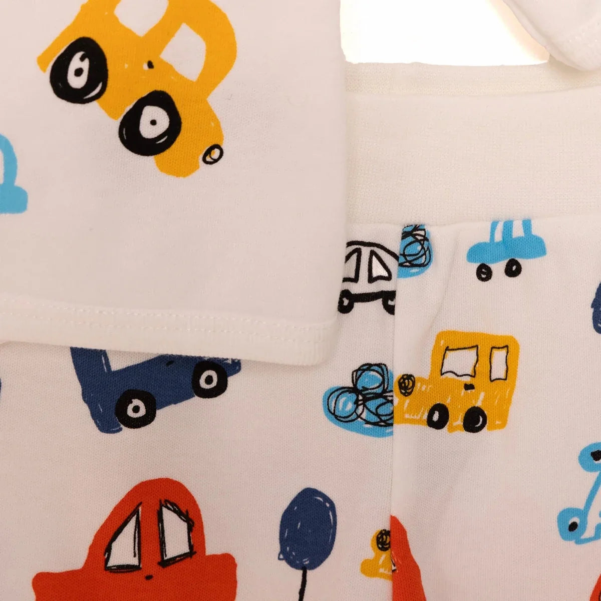 HelloBaby Vehicle Print Baby Hat, Vest & Bottoms Set (Newborn to 6 Months)