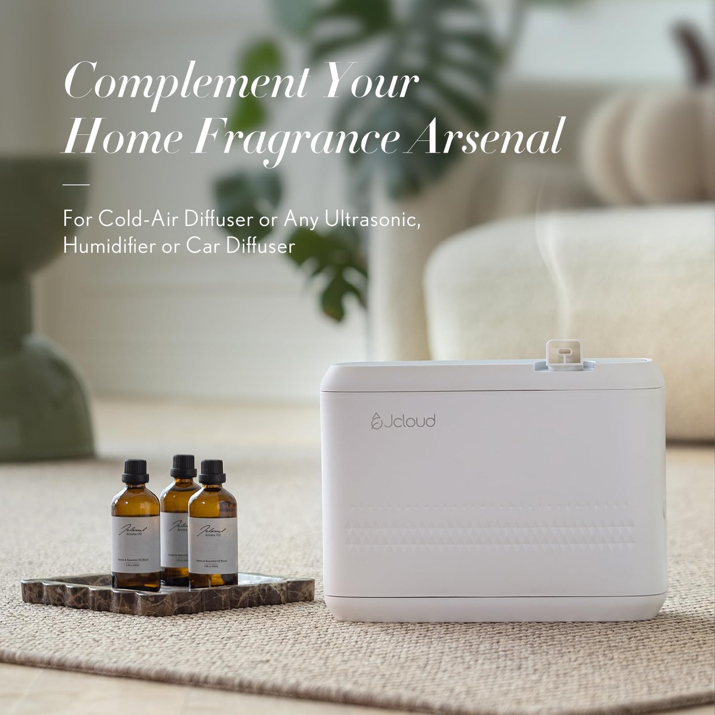 JCLOUD Earth Essential Oil for Diffuser – Hotel Luxe Aroma with Patchouli, Vetiver & Pink Pepper (100mL)