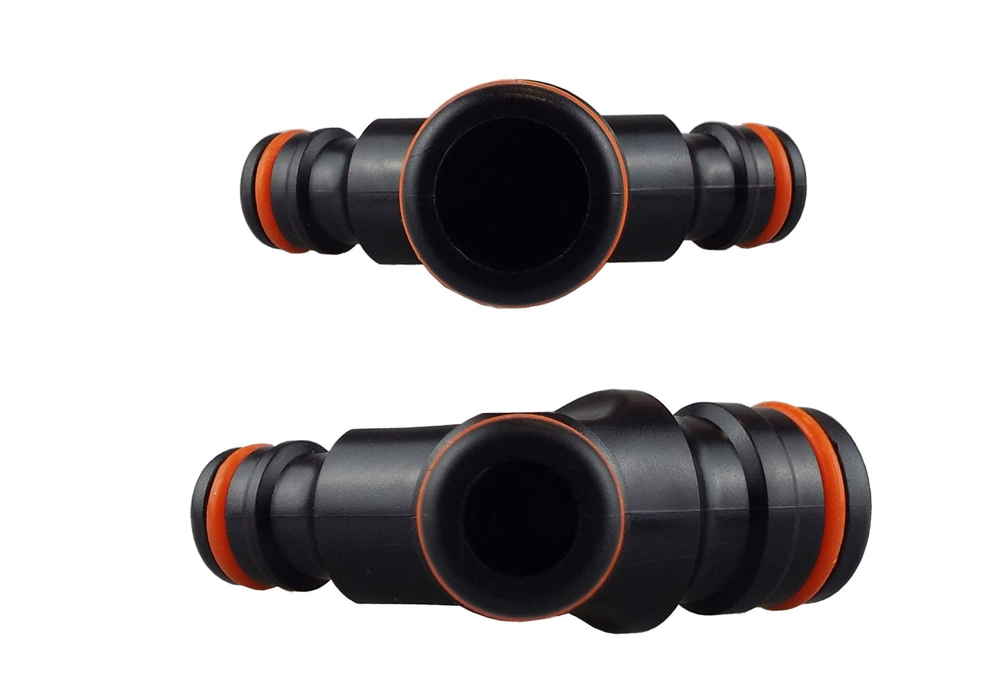 Three Way Max Flo to Standard Snap On, Black Orange for Drip Irrigation Fitting