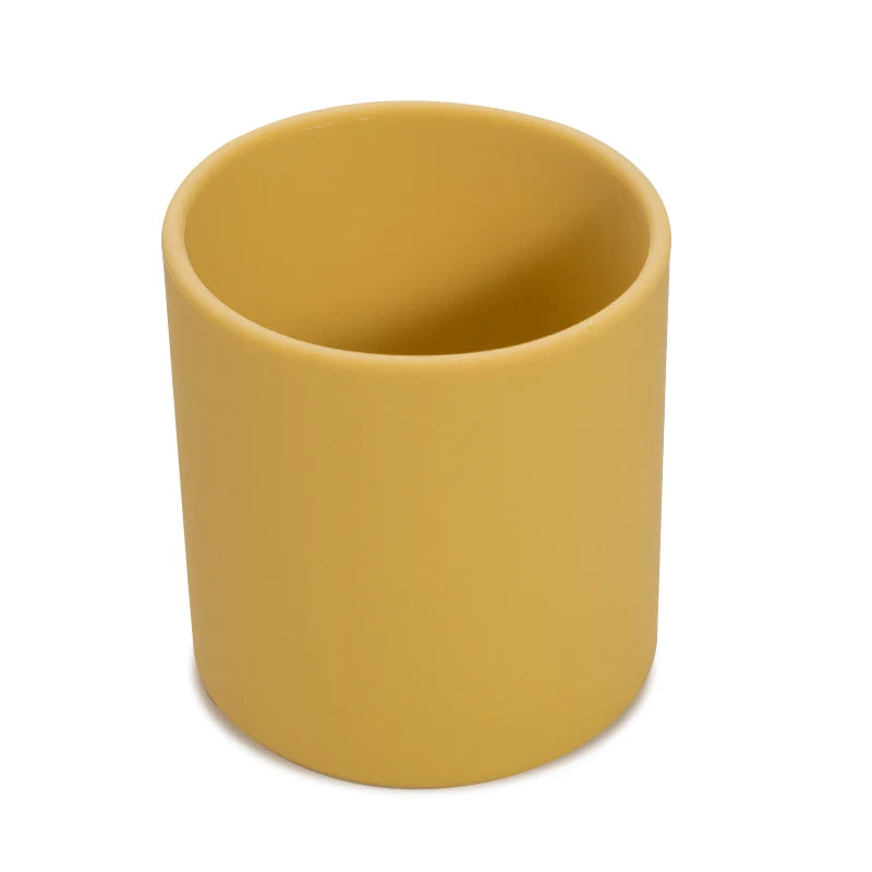 Silicone Baby Sippy Cup 220ML - Leakproof Toddler Drinking Cup