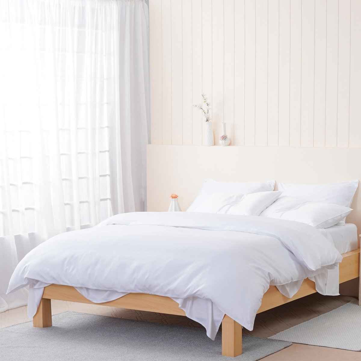 Ella Cotton - White Flat Sheet