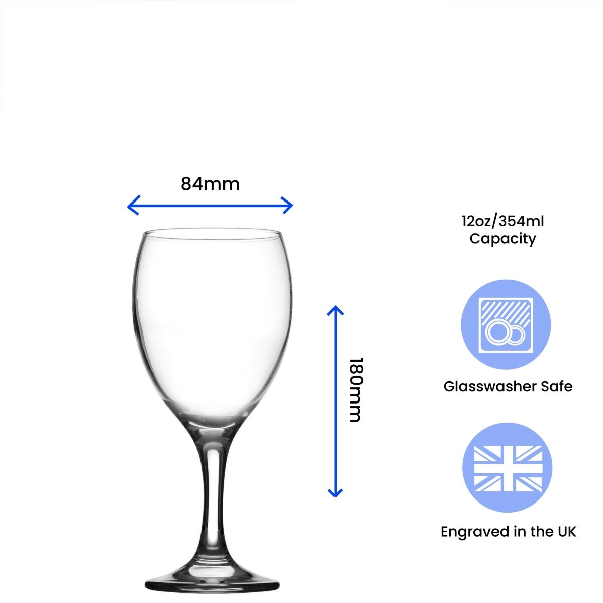 Engraved Wine Glass with World's Best Girlfriend Design