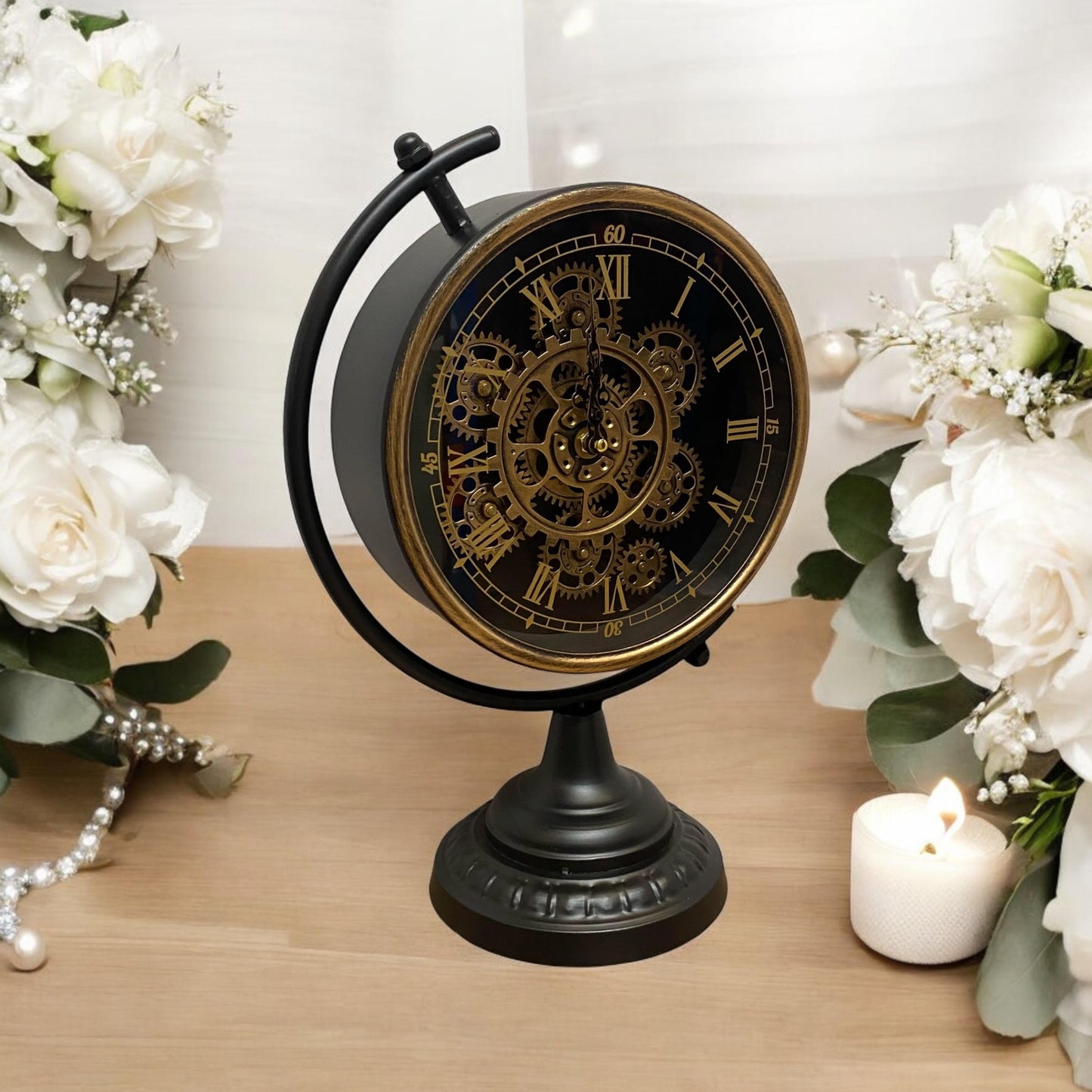 43CM GLOBE CLOCK