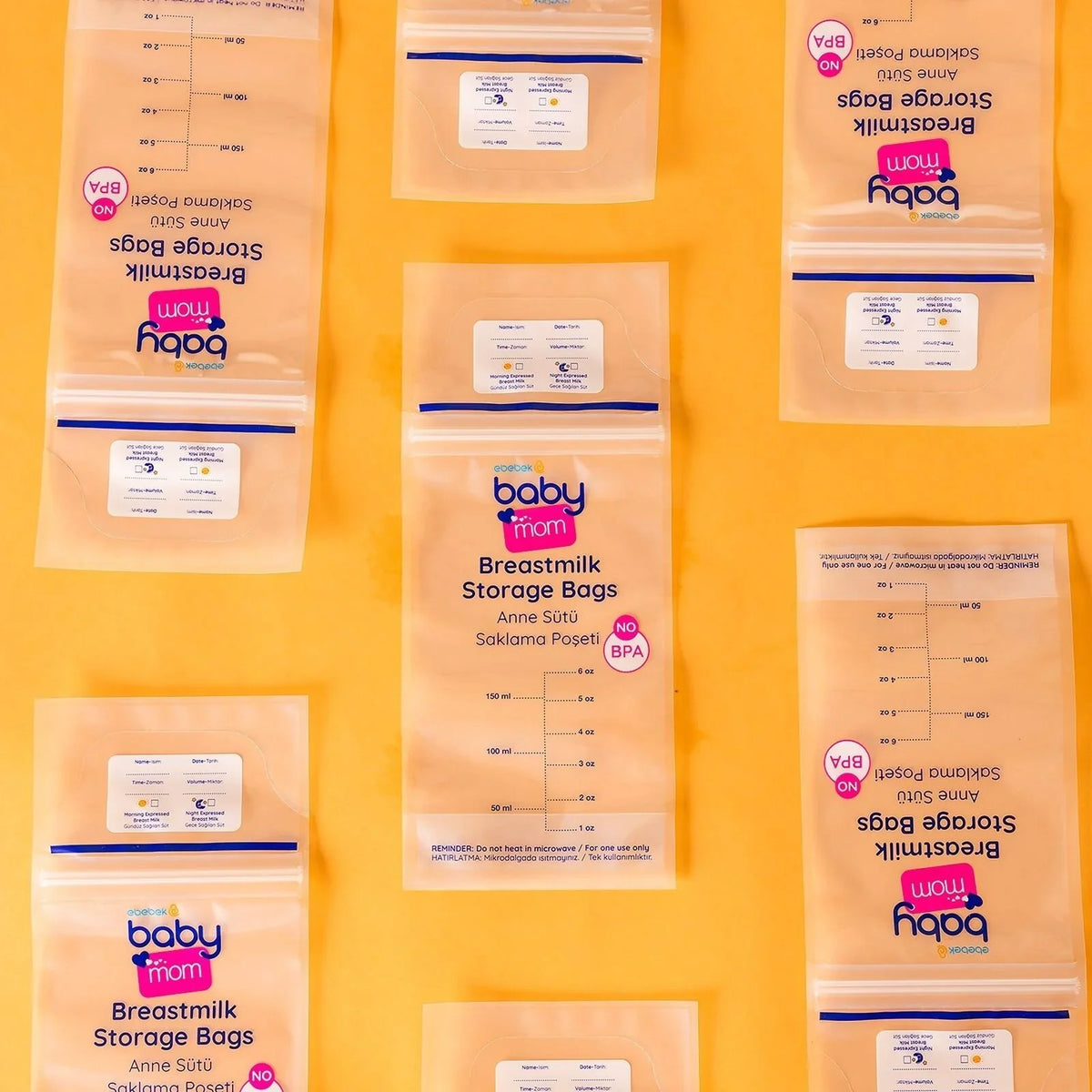 baby mom Breast Milk Storage Bag 25 pcs