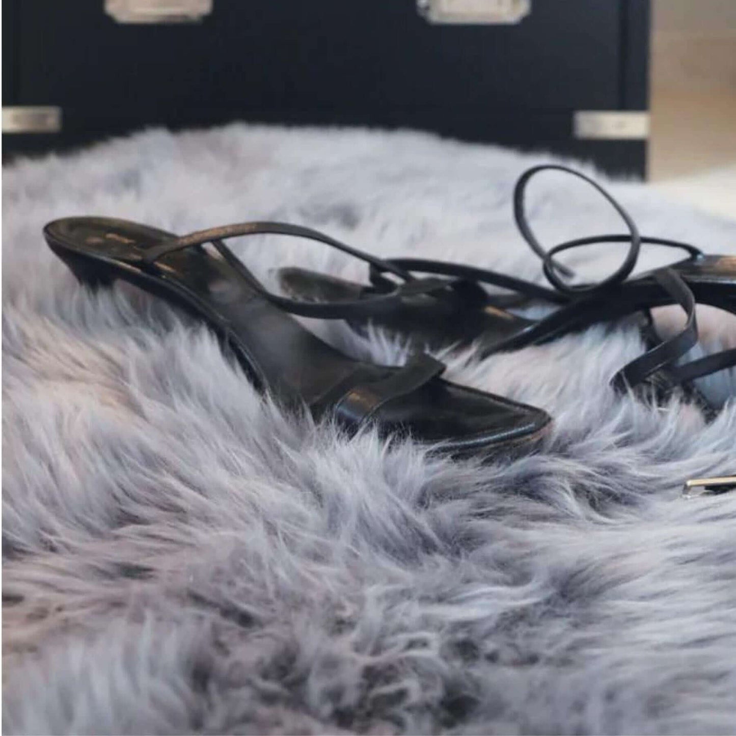 Genuine Grey Sheepskin Faux Fur Rug