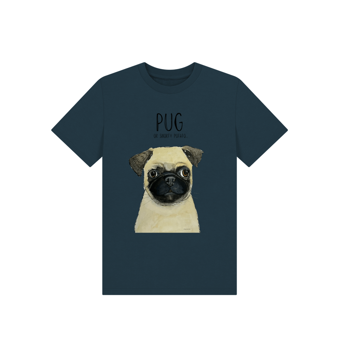 Pug Power! Adorable Kids Pug Print T-Shirt for the Ultimate Cute Look