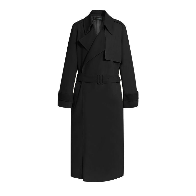Mid-length Over-the-knee Trench Coat