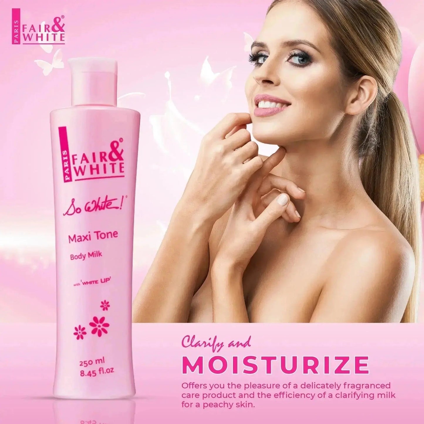Fair and White So White Maxi Tone Clarifying Body Milk - 250ml