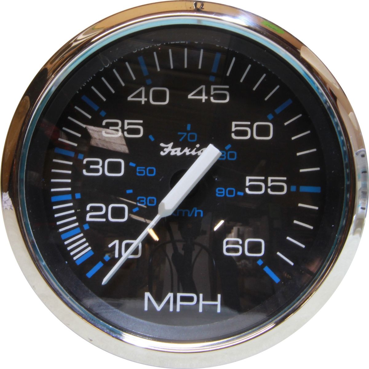 Faria Speedometer in Chesapeake SS Black (Mechanical Pitot / 60MPH) FAR33704