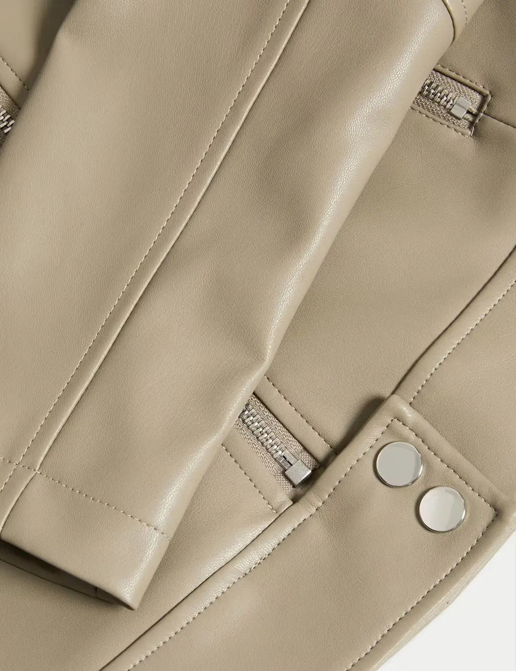 Faux Leather Biker Jacket