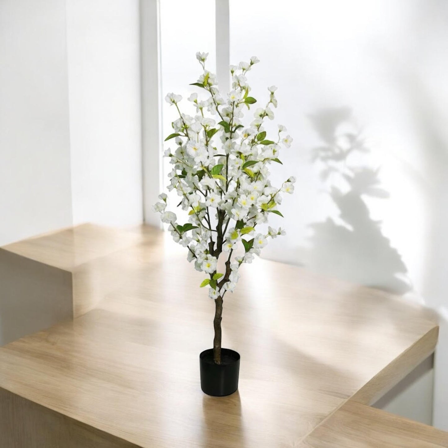 120CM ARTIFICIAL CHERRY TREE (WHITE)