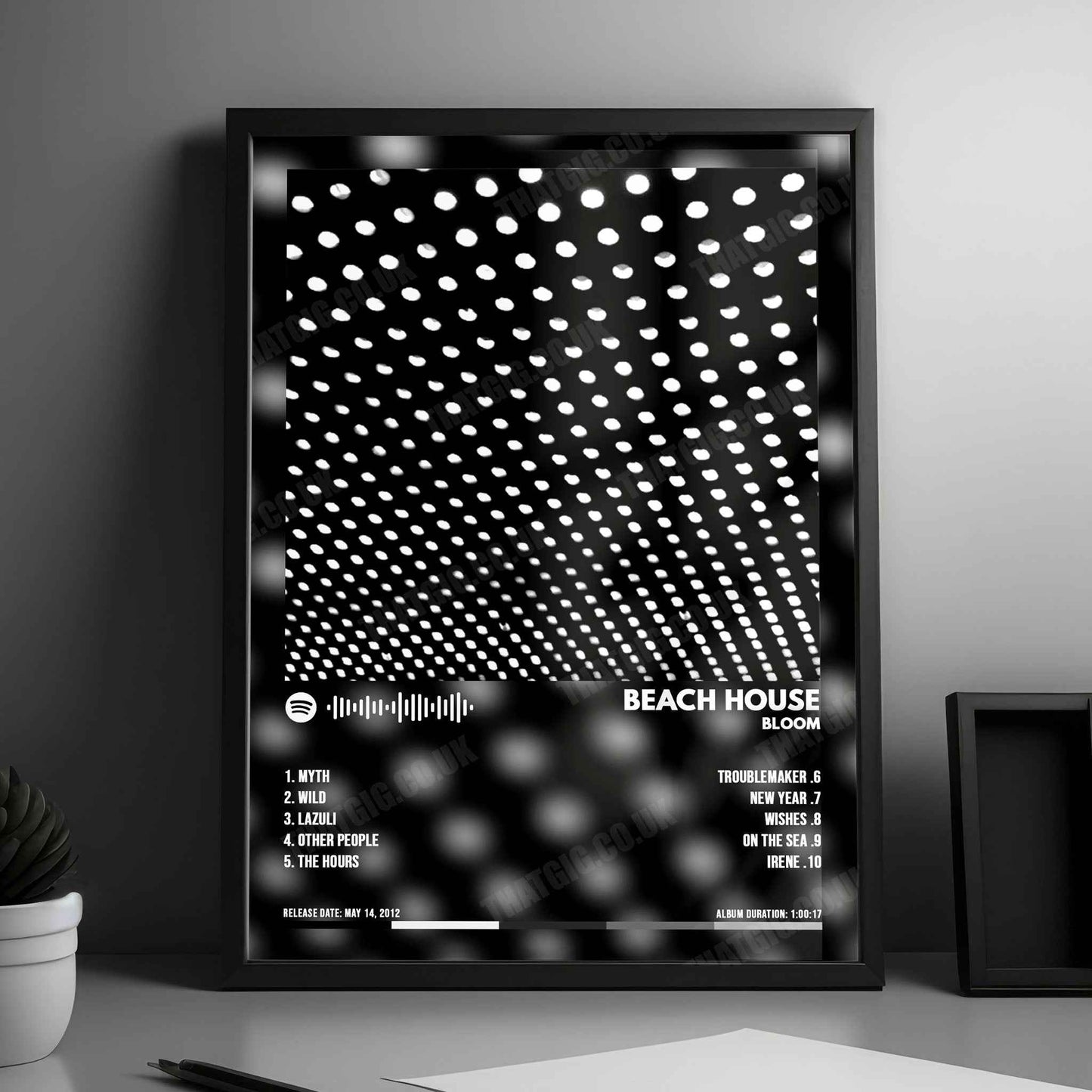 Beach House "Bloom" Album Cover Poster - with Complete Tracklist
