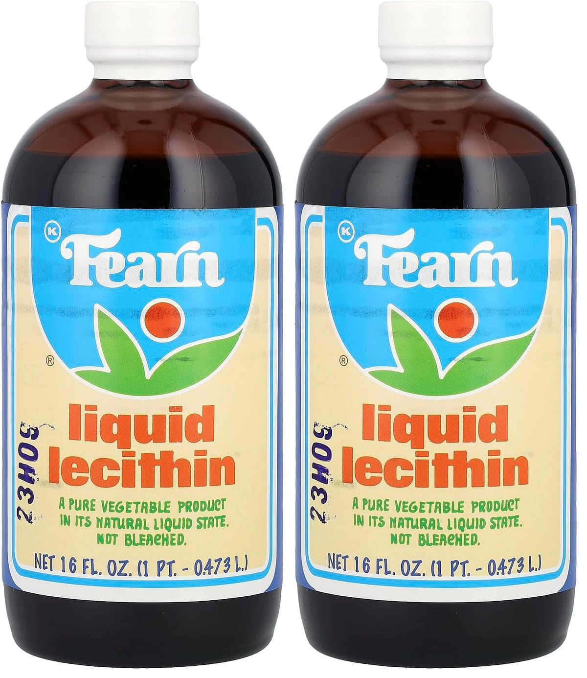 Fearn Liquid Lecithin - 16 Fl Oz (Pack of 2)