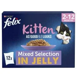 Felix As Good As It Looks Kitten Fish Selection in Jelly 12 x 85g - Case of 4