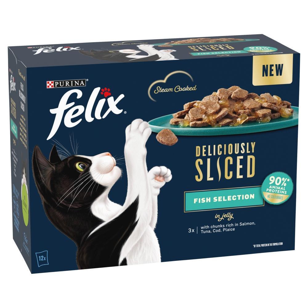 Felix Deliciously Sliced Ocean Fish Selection in Jelly 12 x 80g - Case of 4