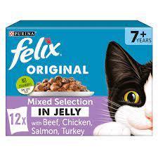 FELIX ORIGINAL Mixed Selection Wet Cat Food 12pk 7+