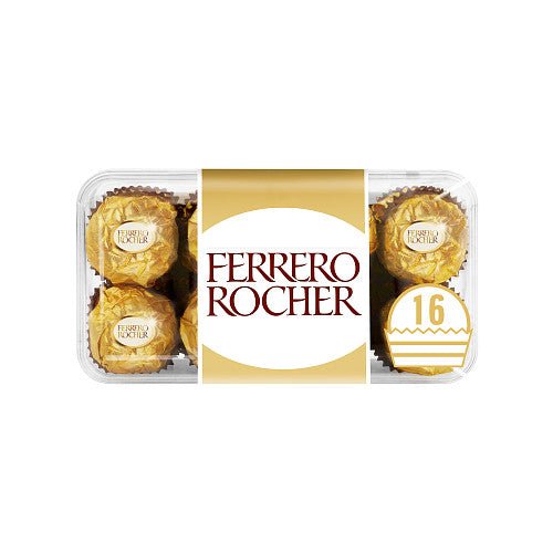 Ferrero Rocher Chocolate Pralines Gift Box of Chocolate 16 Pieces 200g (Case of 5)
