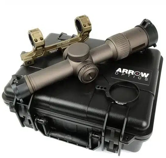 FMA Arrow Optics 1-6x24 RAZOR HD GenII-E Type Rifle Scope Mount Set Desert Colour Hard Case Included