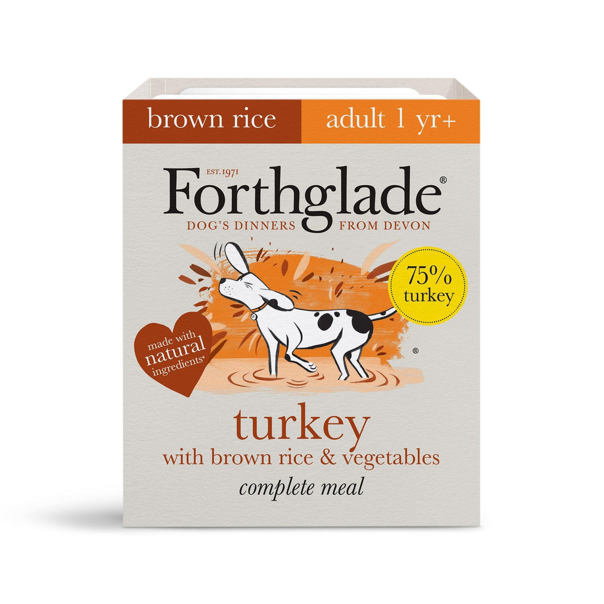 Forthglade Adult Complete Turkey Trays 395g - Case of 18