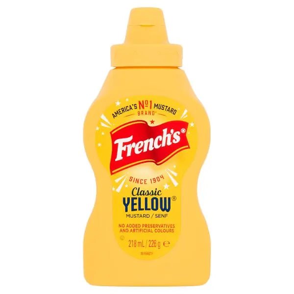 French's American Classic Yellow Squeezy Mustard 226G (Case of 8)