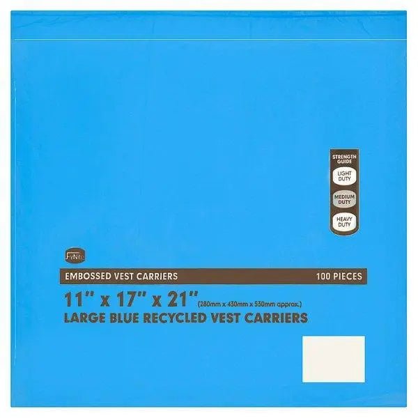 FyNite Large Blue Recycled Vest Carriers 100 Pieces