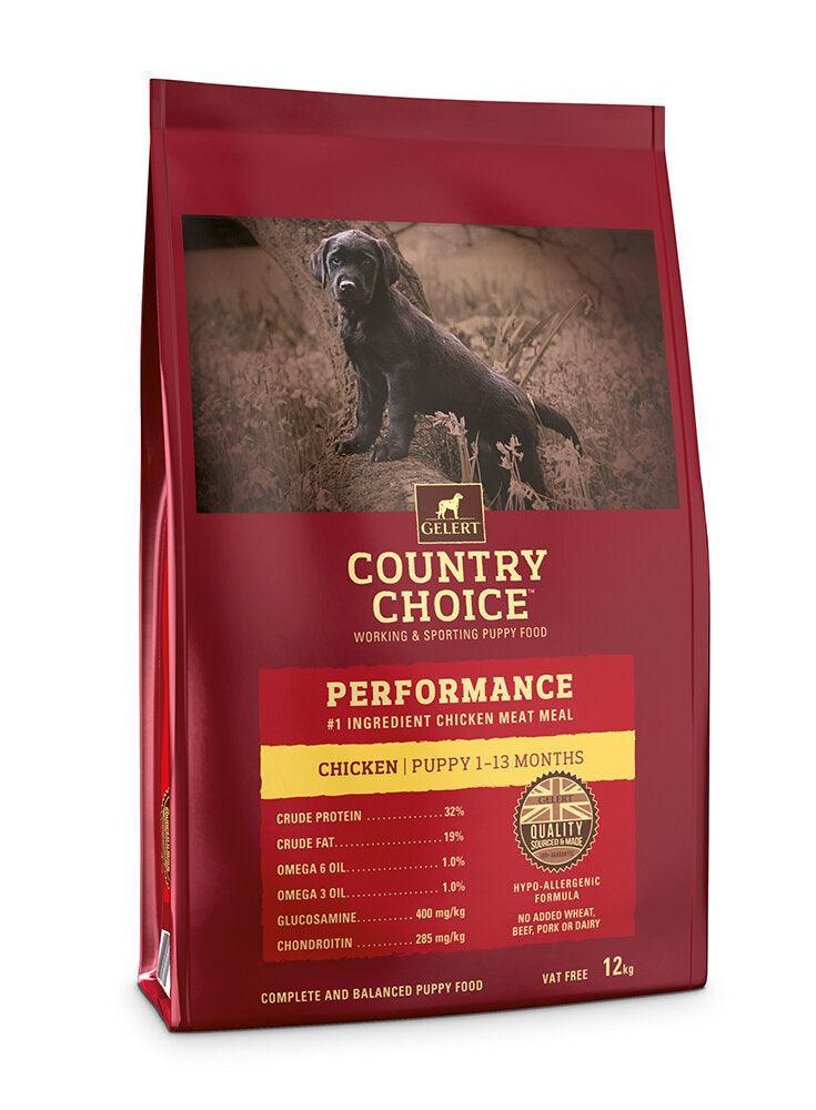 Gelert Country Choice Puppy Performance Chicken 12kg VAT FREE