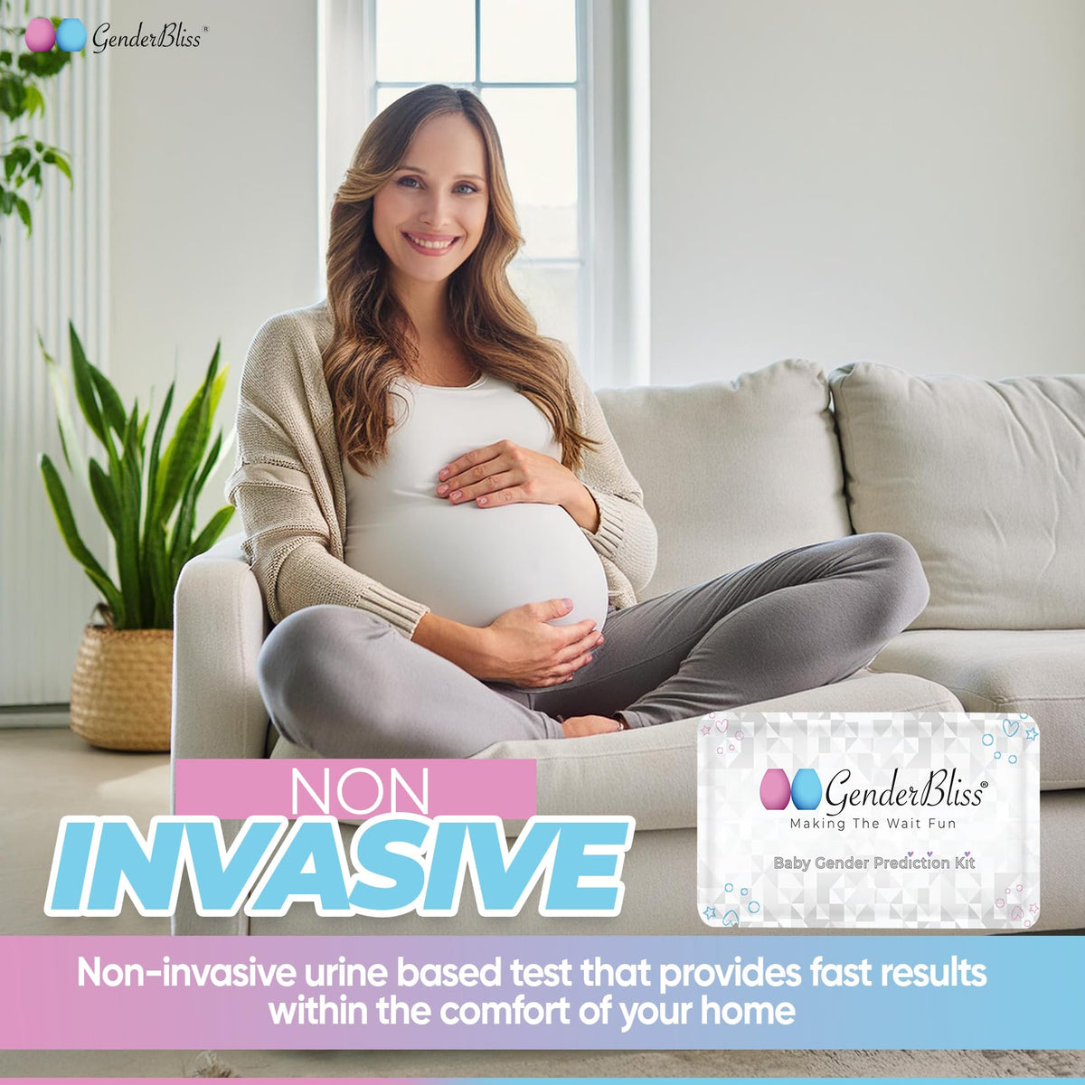 GenderBliss Early Gender Prediction Kit โ 5+ Weeks, Instant 1-Minute Results, Non-Invasive