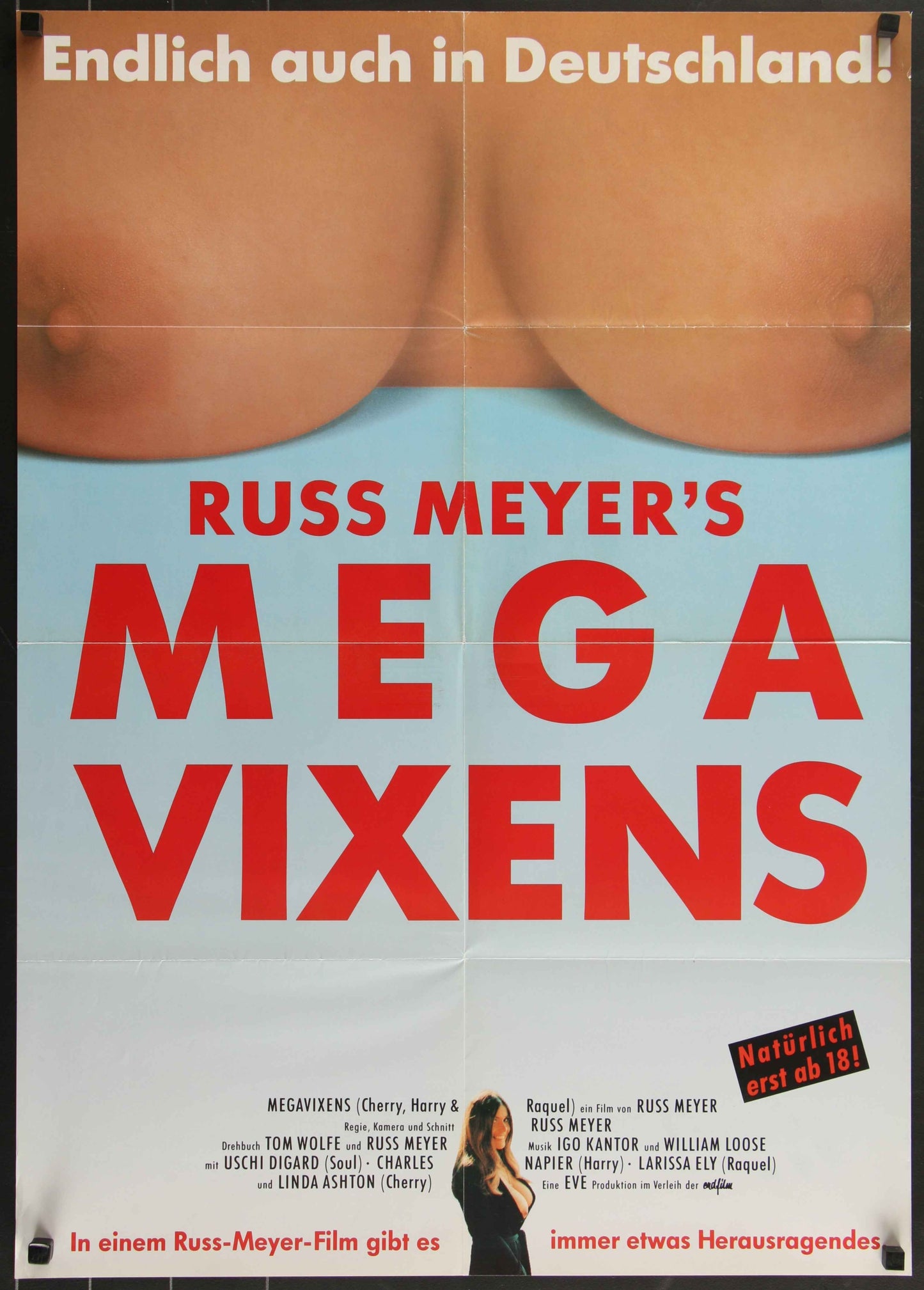 Cherry, Harry And Raquel - Mega Vixens (1970) Original German A1 Movie Poster
