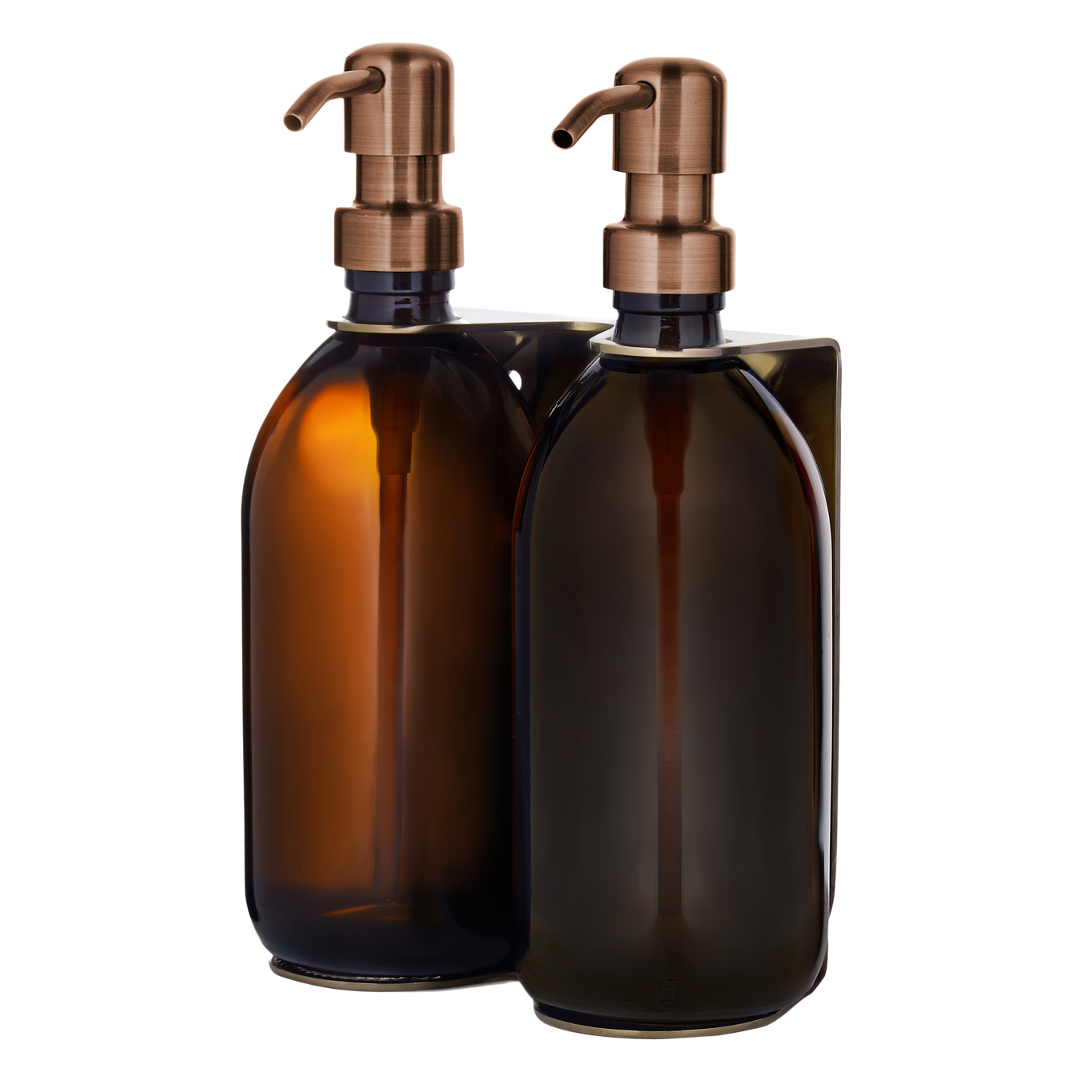 Gold Double Wall Mounted Soap Dispenser