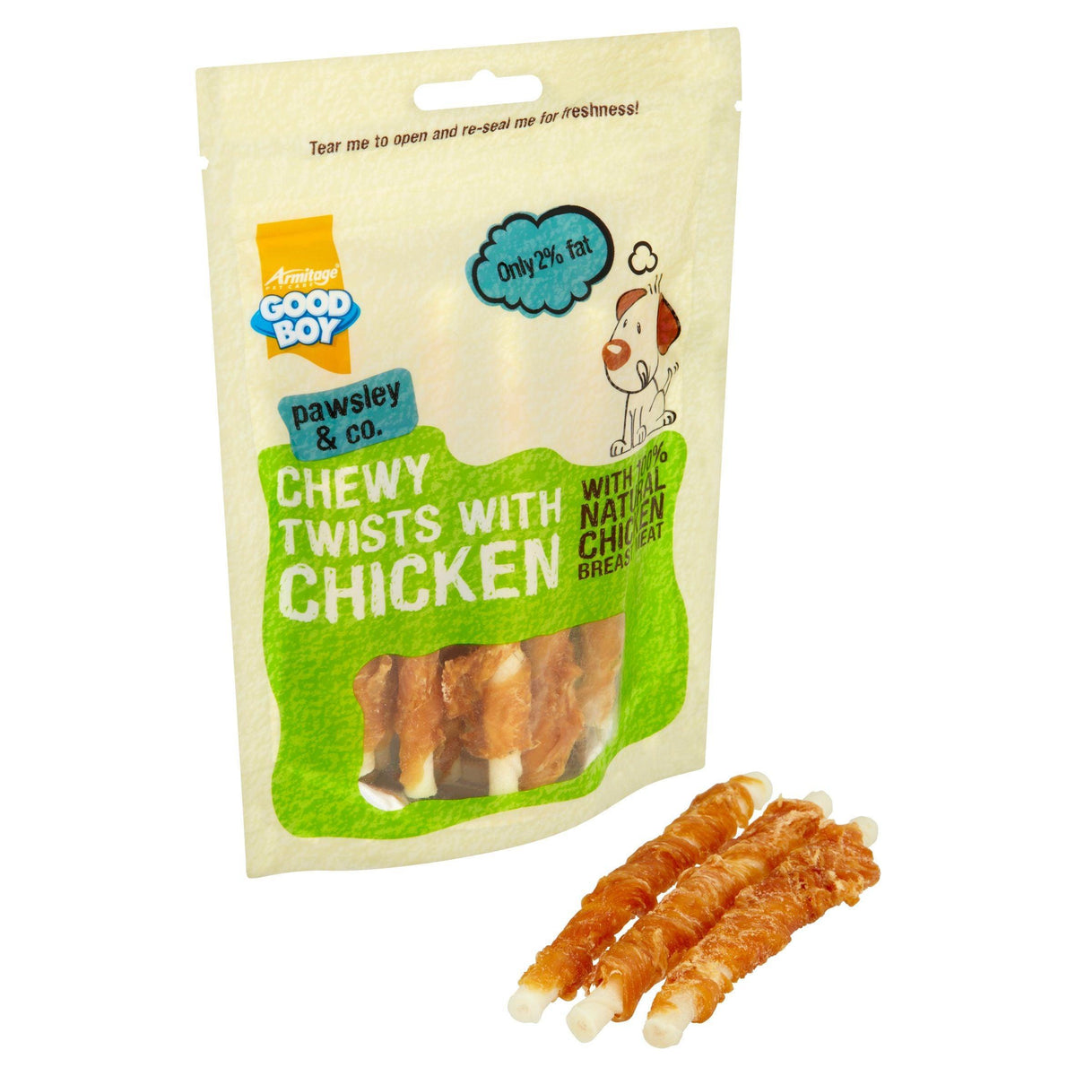 Good Boy Chewy Twists Chicken 90g - Case of 10