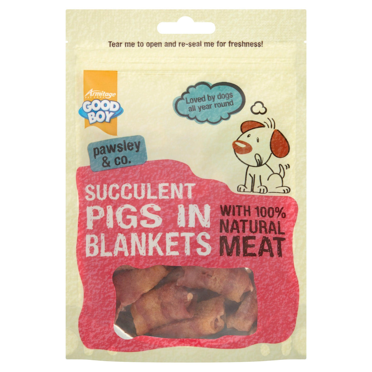 Good Boy Succulent Pigs in Blankets 80g - Case of 10