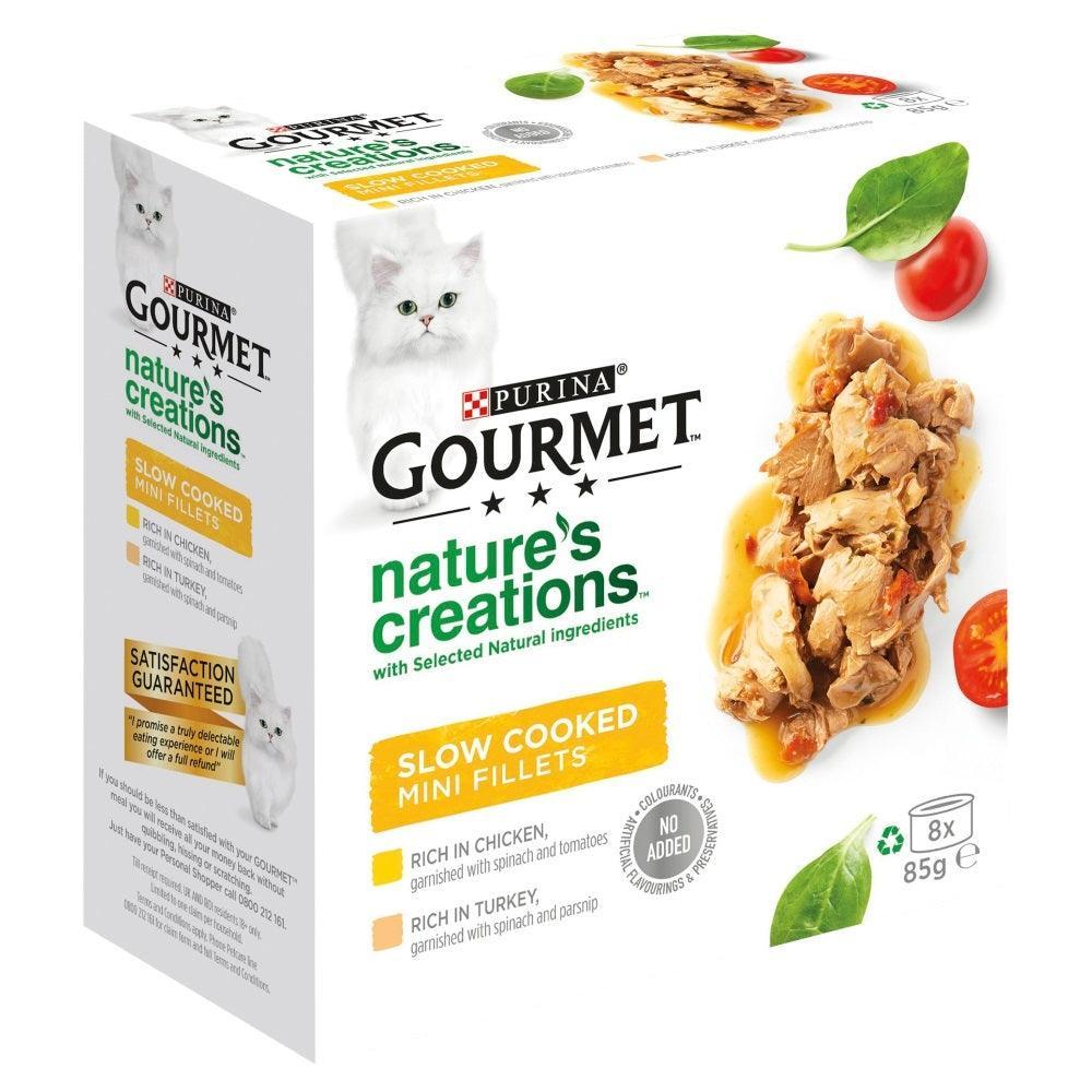 Gourmet Natures Creation Slow Cooked Chicken/Turkey Tins 8 x 85g - Case of 6