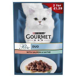 Gourmet Perle Salmon and Saithe Mini Fillets in Gravy - Case of 26