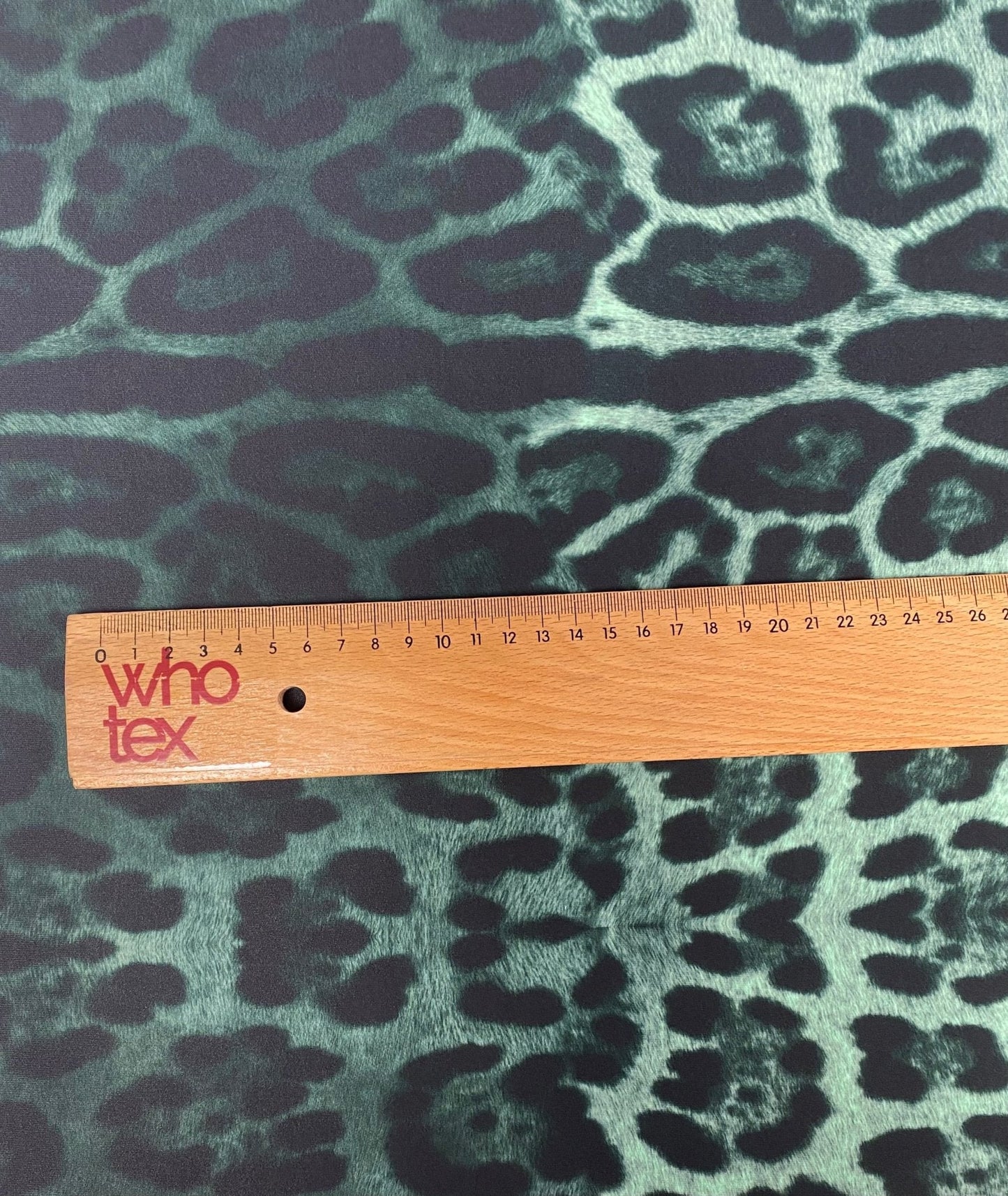 Green Leopard Fabric Sold by Metre