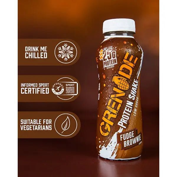 Grenade Fudge Brownie Flavour Protein Shake 330ml (Case of 8)