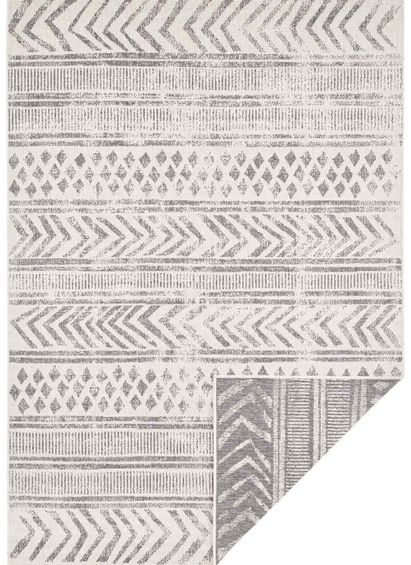 Reversible Geometric Indoor-Outdoor Flatweave Rug