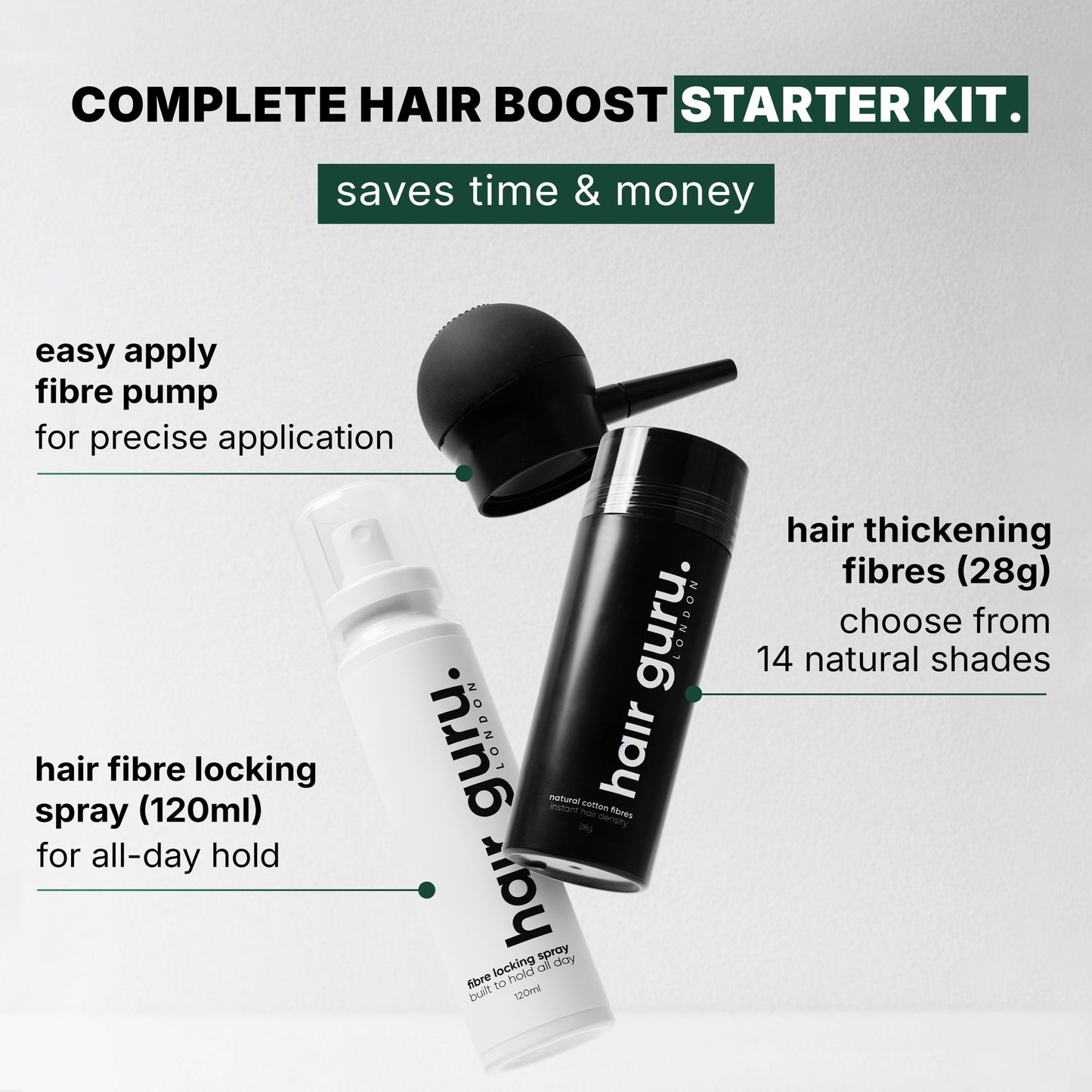 Hair Fibres Starter Set Bundle