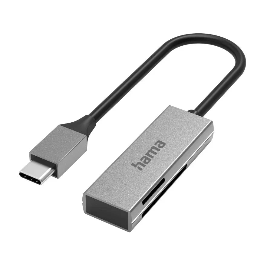 Hama Aluminium USB-C Card Reader, USB 3.0 (SD/MicroSD)