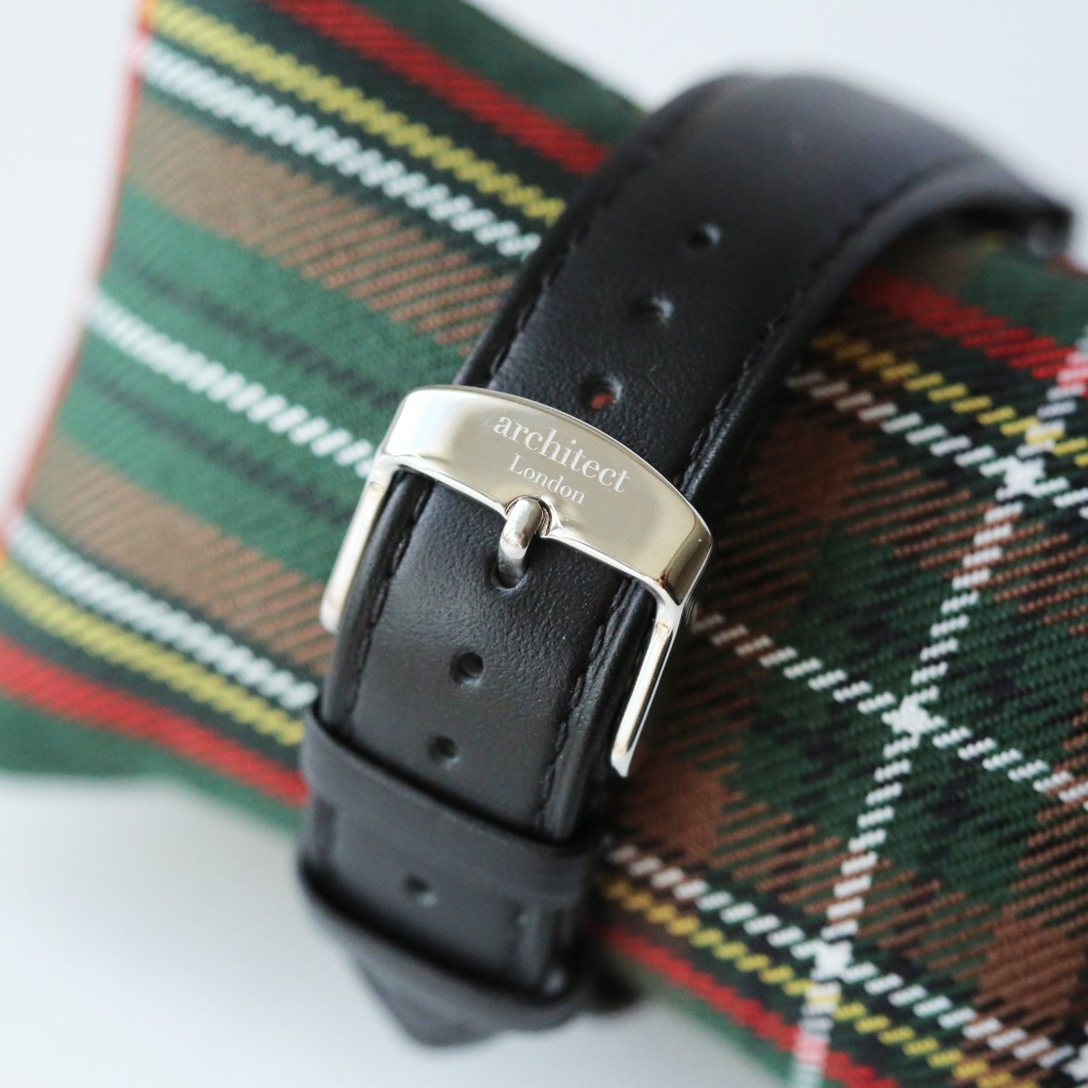 Handwriting Engraving - Men's Architect Zephyr, Jet Black Strap
