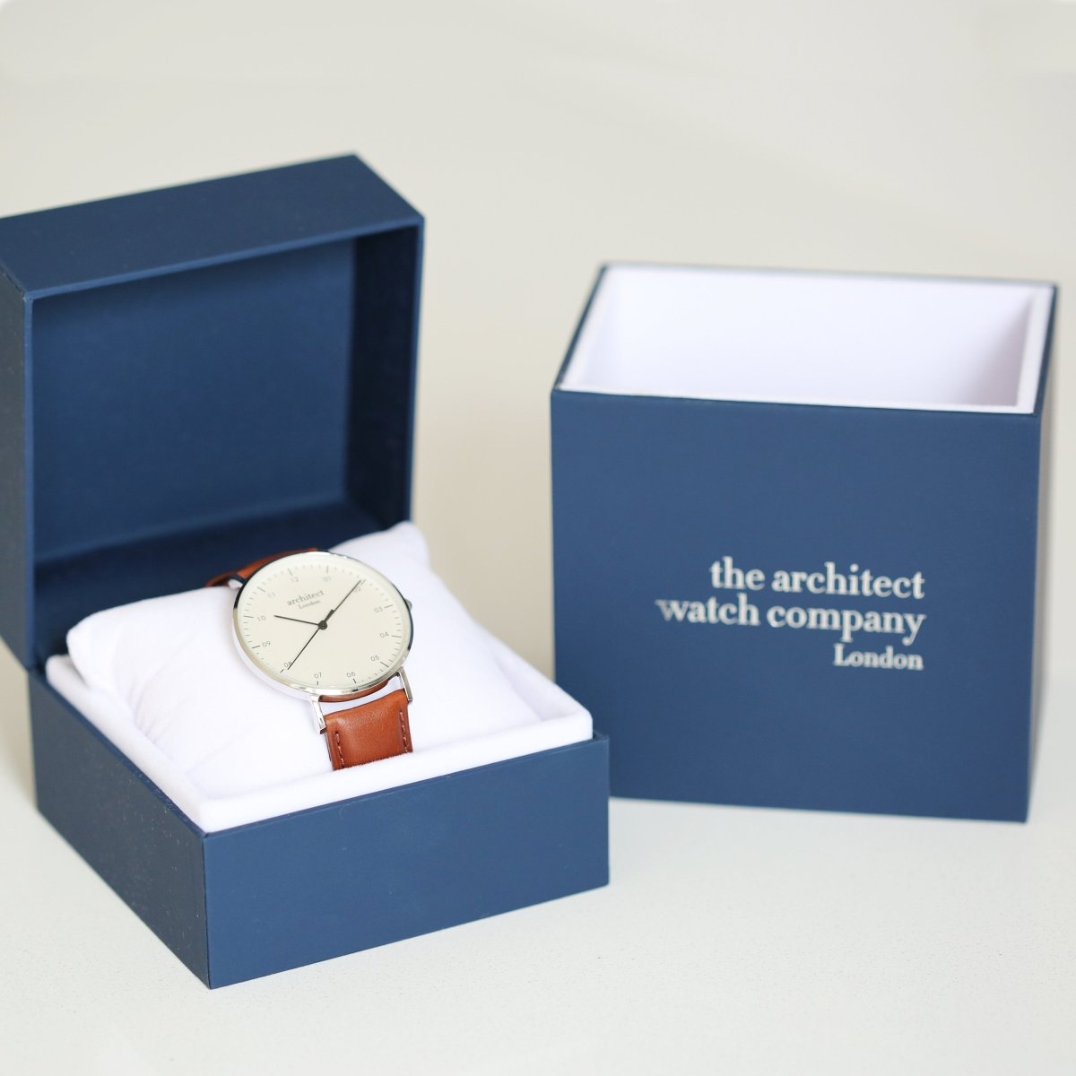 Handwriting Engraving - Men's Architect Zephyr, Walnut Strap