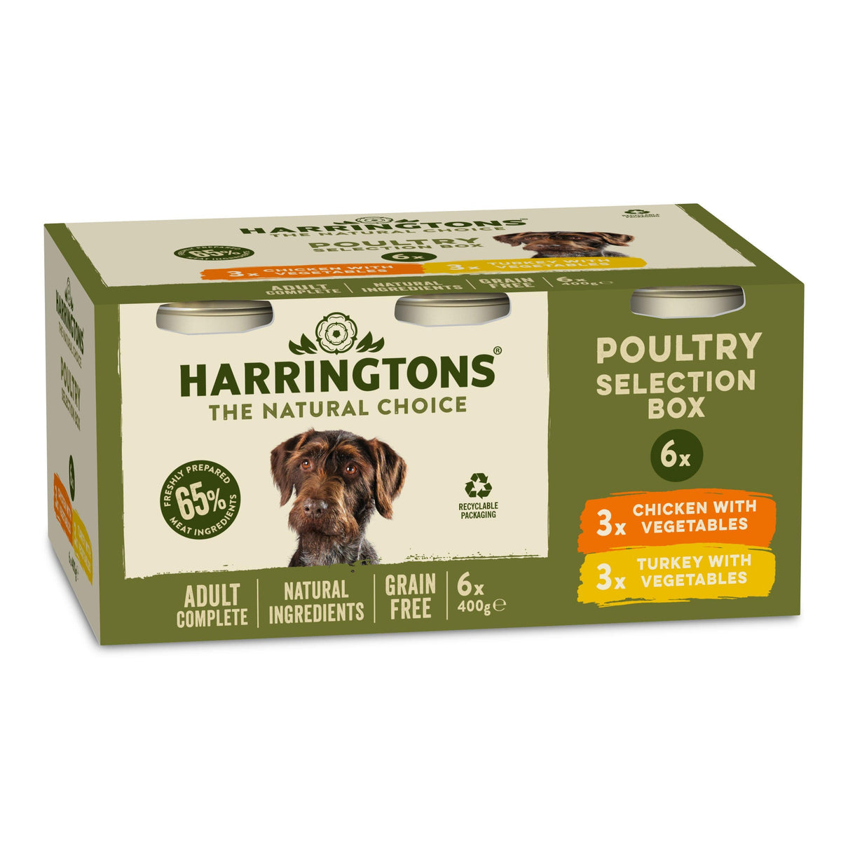 Harringtons Tins Adult Grain Free Variety Multipack 400g - Case of 6