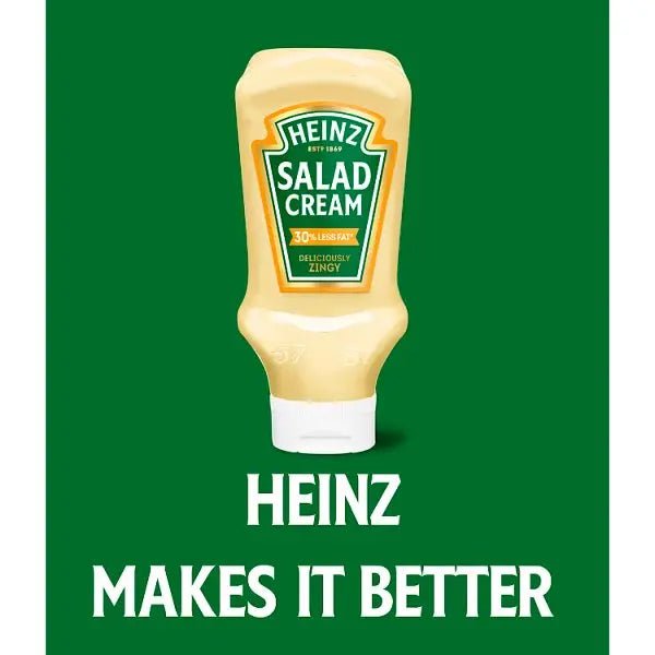 Heinz 30% Less Fat Salad Cream 415g (Case of 10)