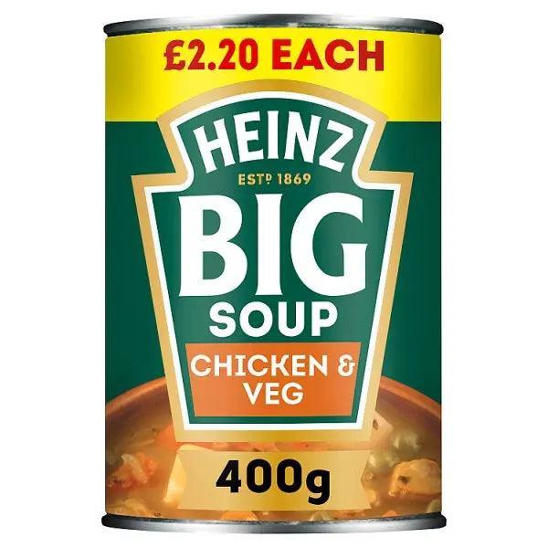 Heinz Big Soup Chicken & Veg 400g (Case of 12)