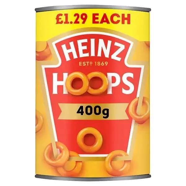 Heinz Hoops Shaped Pasta in a Juicy Tomato Sauce 400g (Case of 24)