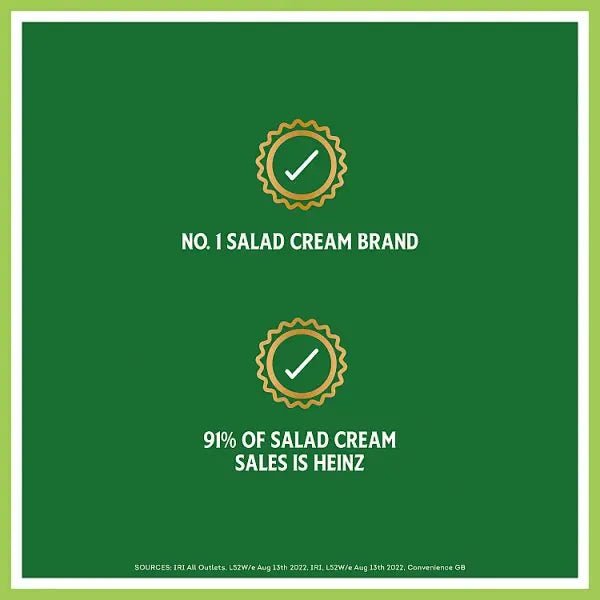 Heinz Salad Cream Original 425g (Case of 10)