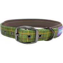 Hem & Boo Check Collar Green Xlarge